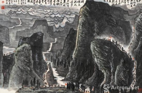 李可染《长征》96×146.5cm 1959年作1.07亿元成交