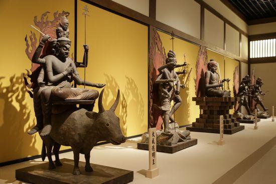 上海博物馆“菩提的世界:醍醐寺艺术珍宝展”现场。 本版图片 高剑平