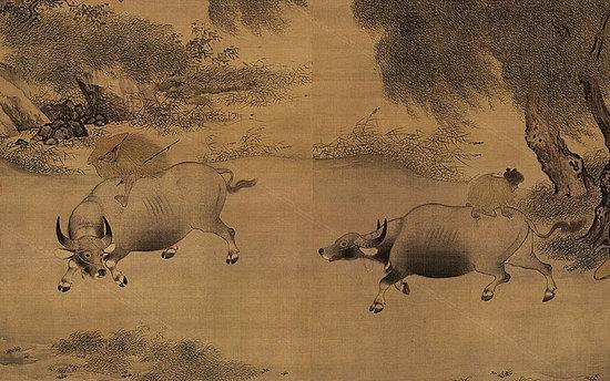 赵佶 - 风雨归牧图