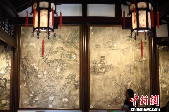 这批作品极具代表性地展示了太平天国壁画艺术和人文价值。 申冉 摄