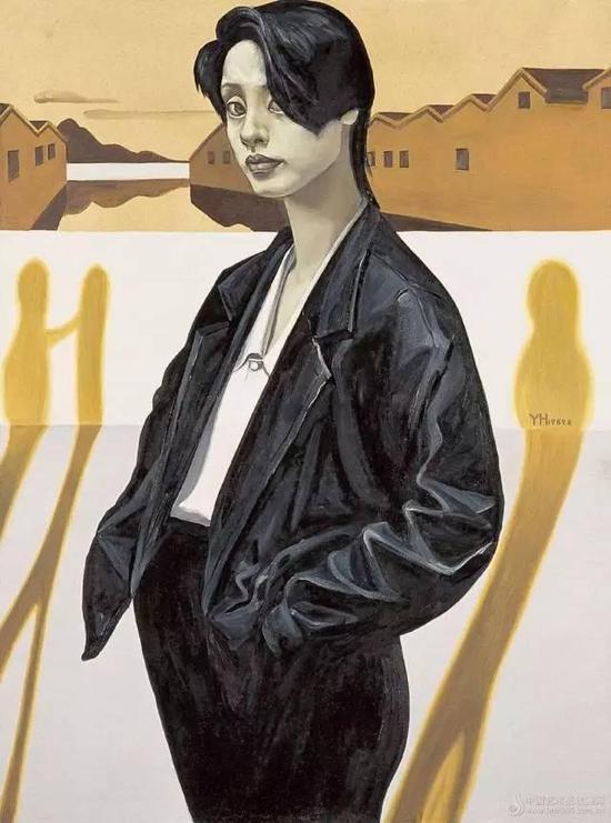 喻红自画像,1989