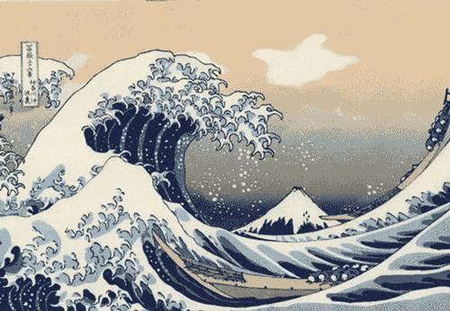 葛饰北斋的《神奈川冲浪里》是大家最熟悉的浮世绘作品啦!