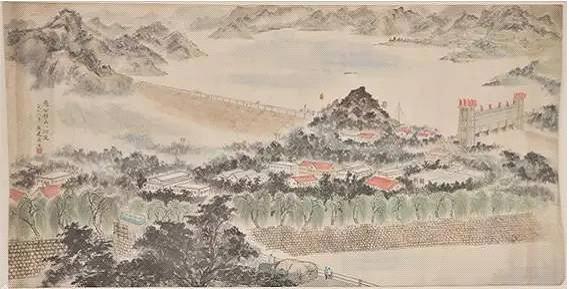 ▲隋建国生平第一张创作《愚公移山山河变》