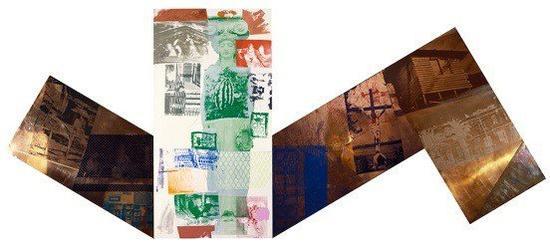 罗伯特·劳森伯格,《四分之一英里画作》局部,1981—1998。图片:致谢尤伦斯当代艺术中心