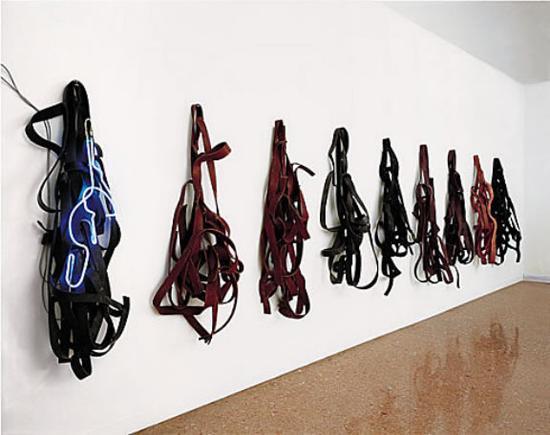 Belts (1966-1967) Vulcanized Rubber and neon
