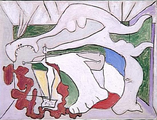 《手持尖刀的女子》