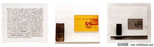 约瑟夫·科舒斯(Joseph Kosuth)的《一张和三张》(One andThreePhotographs)(图5)
