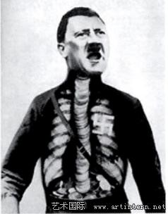 约翰·哈特菲尔德(John Heartfield)拼贴画(图2)