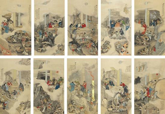 李耕 《十殿图》 成交价:166.75万元