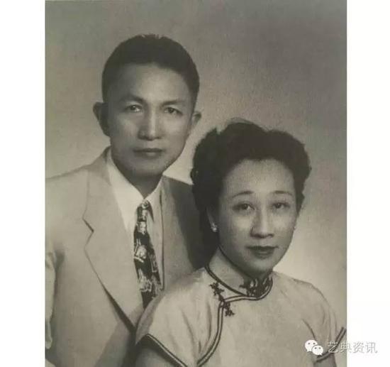 沈怡先生与妻子应懿凝合影
