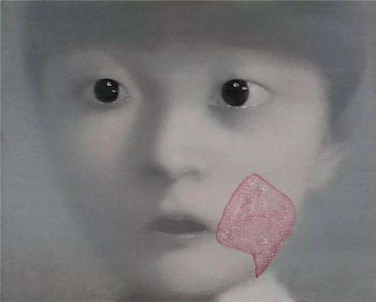 张晓刚,我的女儿1号,2000,布面油画