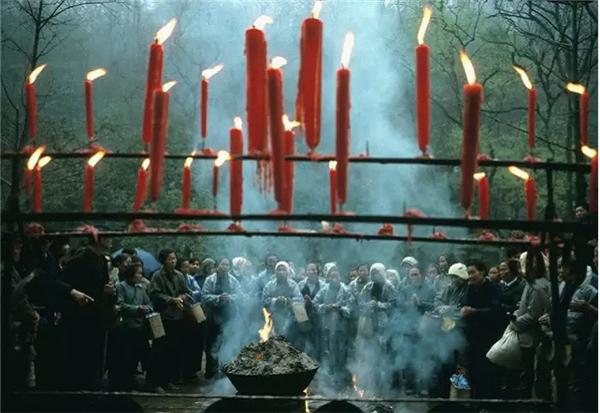 1983年,杭州,祖先祭祀活动。