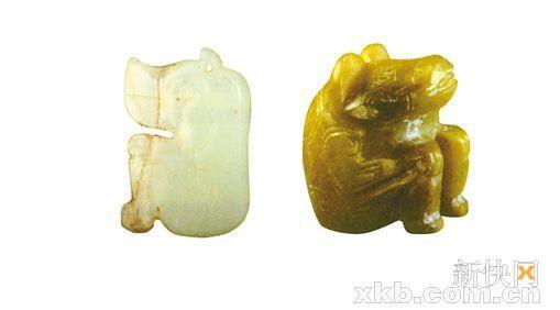 ■西周 玉熊佩 观复博物馆藏 ■商代晚期 玉熊 中国社科院考古研究所藏