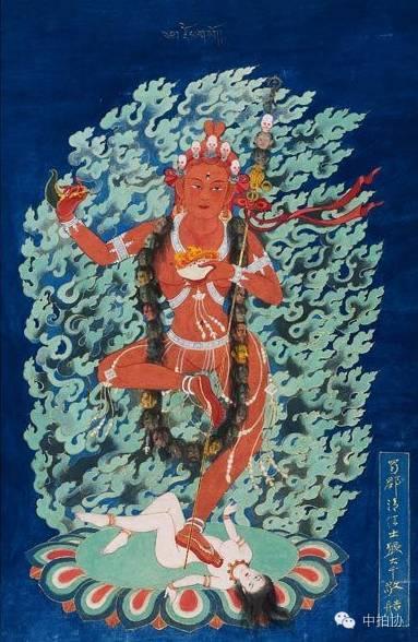 张大千《空行母像》