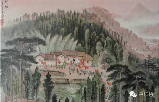 李可染《革命圣地韶山》