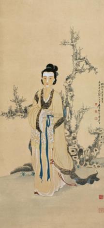 张大千 仿钱霅溪仕女