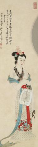 张大千 仕女图