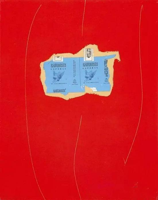 Robert Motherwell作品《Scarlet with Gauloises》