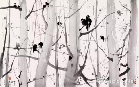 ▲吴冠中《长日无风》