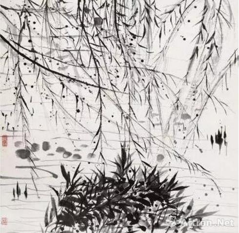 ▲吴冠中《芳邻》