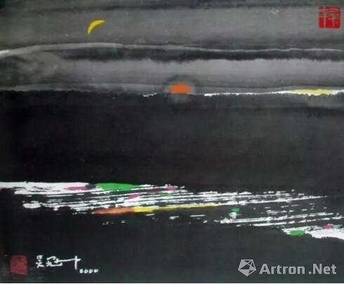 ▲吴冠中《洪荒》