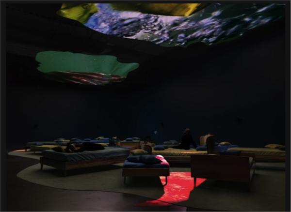 “像素森林”展览现场。图片来源:纽约新美术馆