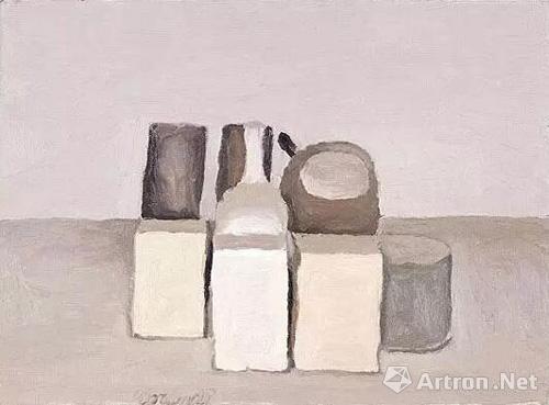 ▲莫兰迪的静物画作