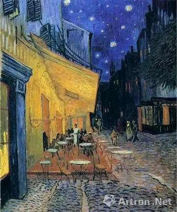 ▲梵·高《夜间咖啡馆》,布面油画,1888年