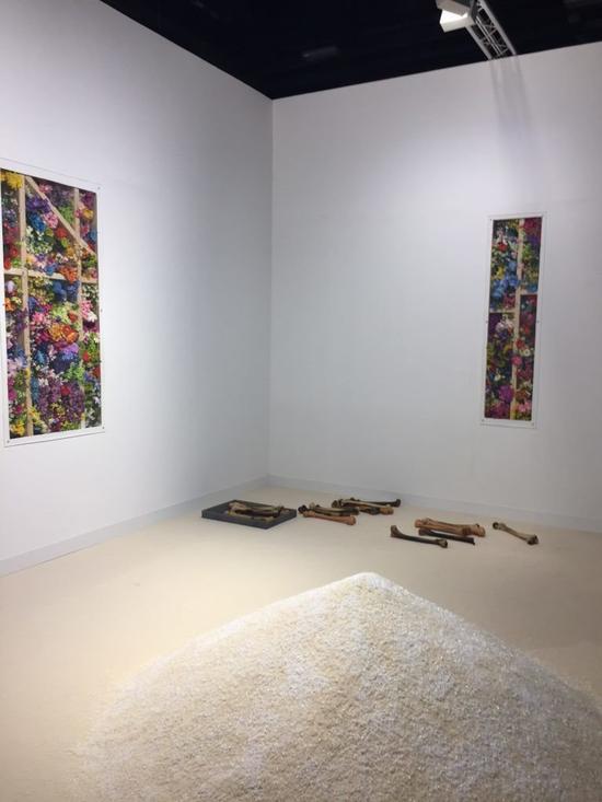 艾米·姚在迈阿密海滩巴塞尔艺术展Positions 单元Various Small Fires Gallery画廊展出现场。图片:by Eileen Kinsella