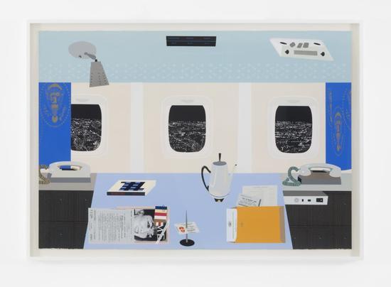 马修·布拉农,《关心越南:空军一号,1963》(Concerning Vietnam: Air Force One, 1963,2016)图片:Courtesy David Kordansky Gallery, Los Angeles。