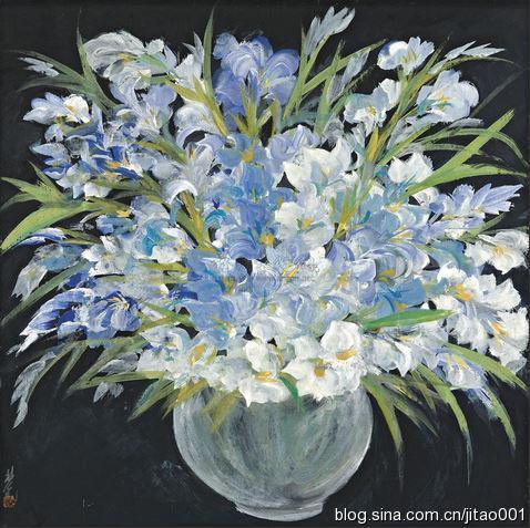 林风眠纸本油画《静物》67×67厘米,2012秋香港佳士得156.4万元人民币成交