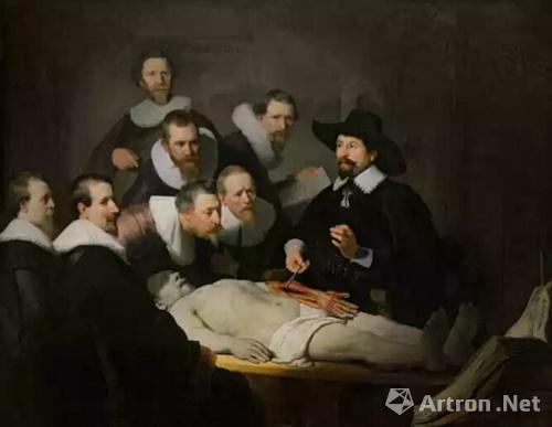 伦勃朗•哈尔曼松•凡•莱因 《蒂尔普教授的解剖课》 1632年