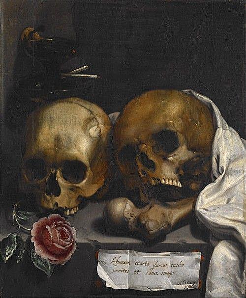 J.Falk(1600-1699),Vanitas Still Life,45.7x38cm,1629