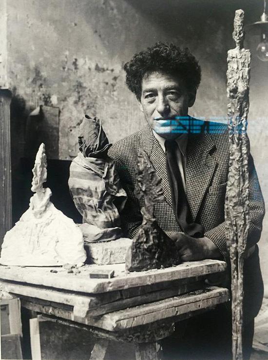 贾科梅蒂在工作室,1954