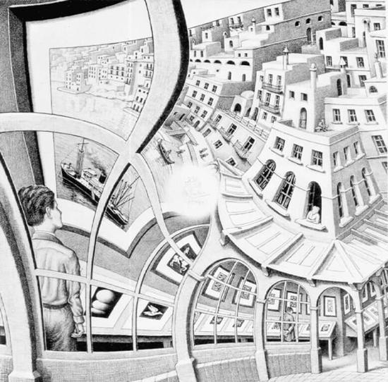 艾雪(Maurits Cornelis Escher, 1898-1972)〈版画画廊〉