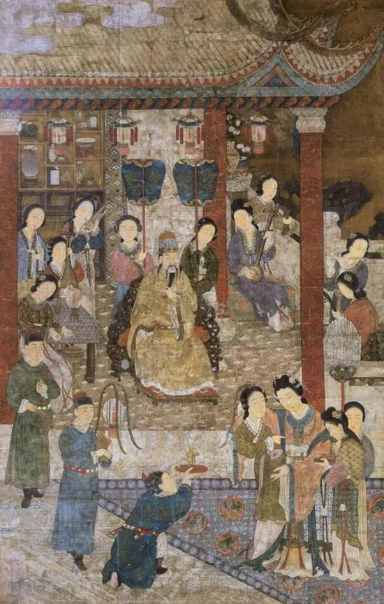 元 任仁发 汉宫春晓图 绢本立轴