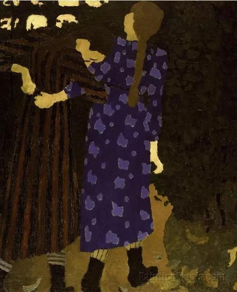 Edouard Vuillard, Young Girls Walking (around 1891)