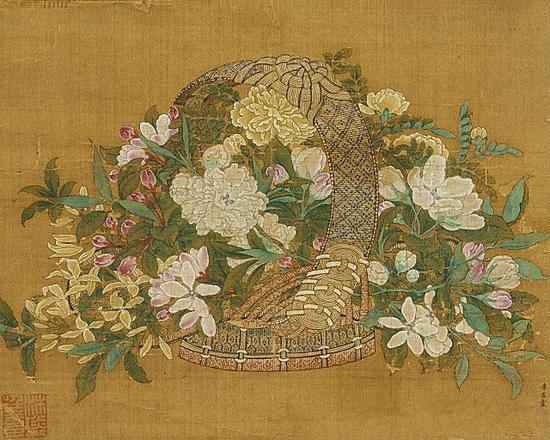 南宋 李嵩 花篮图(春) 龙美术馆藏