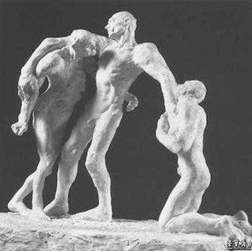 卡米耶-克洛岱尔《成年(早期版本)》,石膏,1894年,巴黎罗丹美术馆藏