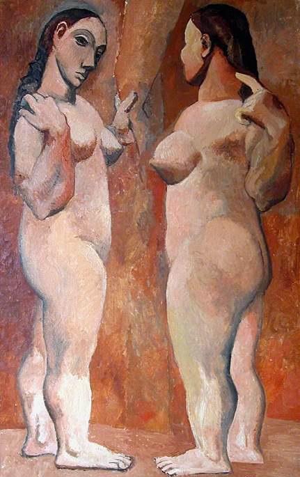 毕加索,两个裸女,1906