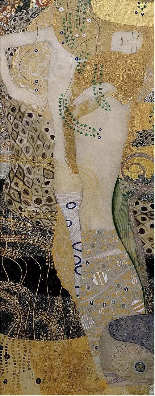 《水中精靈》,克里姆特,1904-1907年