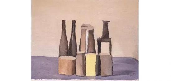▲莫兰迪《静物》,1955年