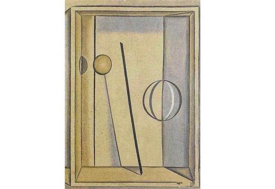 ▲莫兰迪《形而上学的静物》,1916年