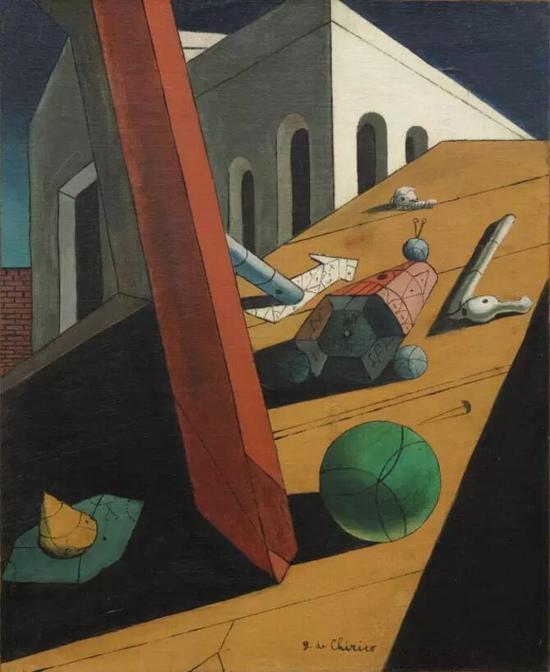 ▲乔治·德·基里科《The Evil Genius of a King》,1914-1915年