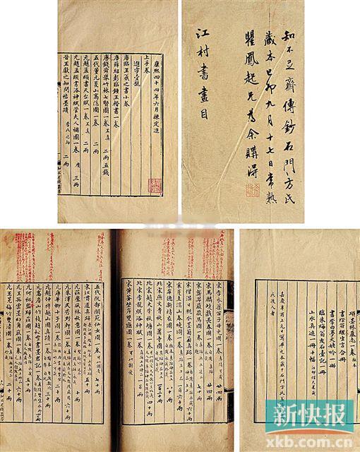 ■高士奇 撰 江村书画目