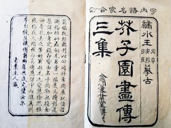王槩、王蓍等编《芥子园画传三集》书影,乾隆刻本,中国国家博物馆藏