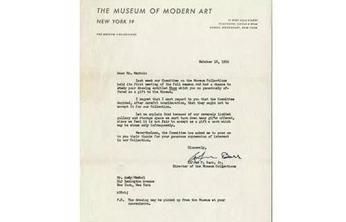 1956年,MoMA拒绝了他送去的展品《鞋》