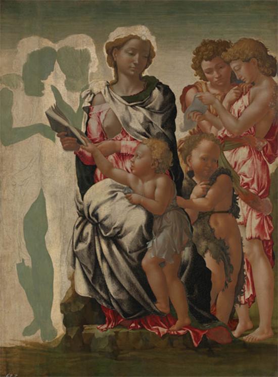 米开朗基罗,曼彻斯特圣母,蛋彩,1497