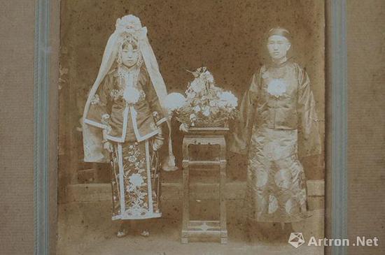 结婚纪念摄影。昆明二我轩照相馆,1925年