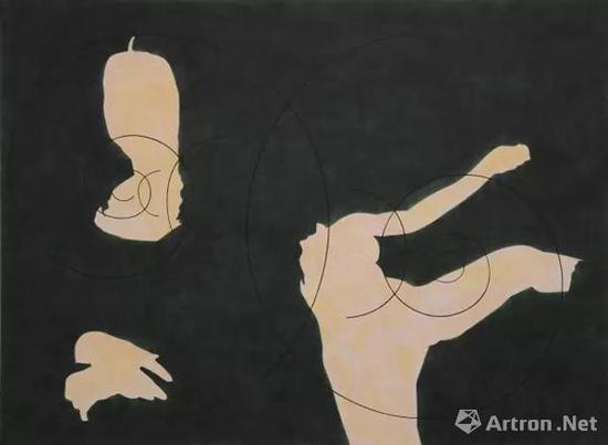 吴山专 & 英格-斯瓦拉·托斯朵蒂尔 “蒙娜丽莎”被“照明煤气“给予 2011 气刷色帆布 140 x 190 cm